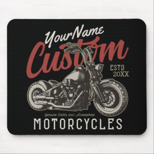 Tapis De Souris Garage de moto Rebel Cruiser Personnalisé