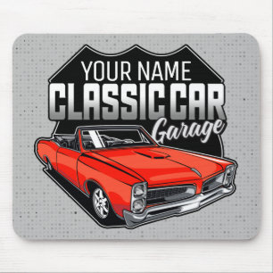 Tapis De Souris Garage de voiture classique convertible personnali