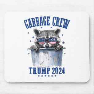 Tapis De Souris Garbage Crew Trump 2024 Président 47 Trump 2024 Me