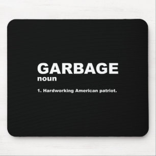 Tapis De Souris Garbage Noun Hardworking American Trump 2024 Suppo