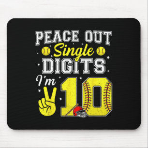 Tapis De Souris Garçon 10 ans Softll Peace Out Chiffres Simples 1