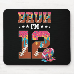 Tapis De Souris Garçon 12 ans Anniversaire Football Crème Glacée D