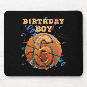 Tapis De Souris Garçon 6ème anniversaire Six 6 ans Sketll Players