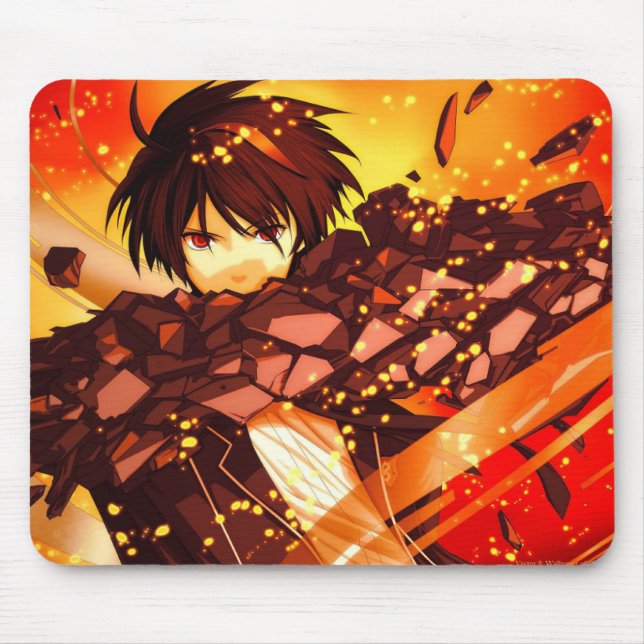 Tapis de souris garçon anime cool – Tapis de burea (Devant)