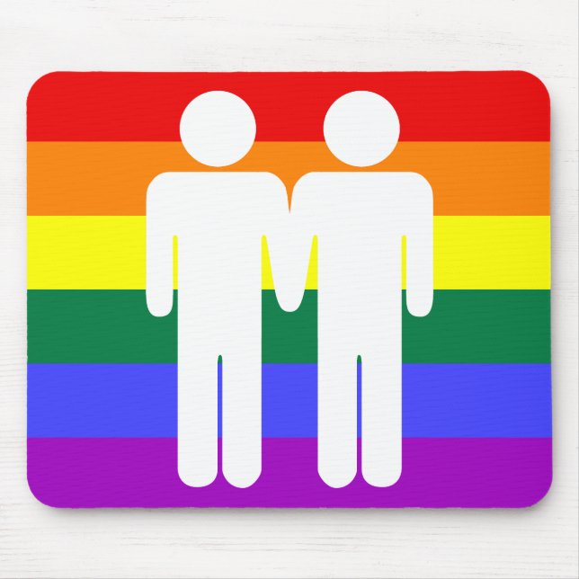 Tapis De Souris Garçon + Arc-en-ciel Mousepad de garçon (Devant)