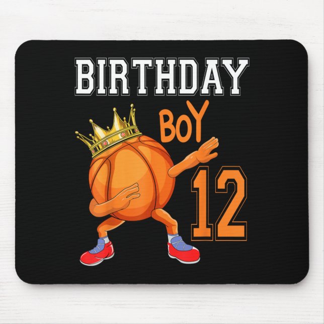 Tapis De Souris Garçon de 12 ans 12e anniversaire Baseball (Devant)