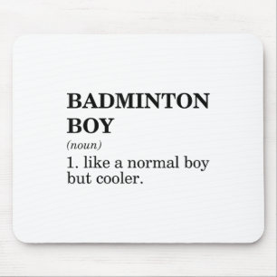 Tapis De Souris Garçon de badminton Nom Définition Volant Badminto