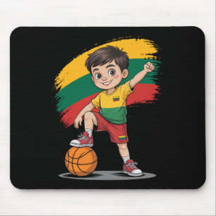 Tapis De Souris Garçon de lithuanie faisant du dabbing Fan de sket