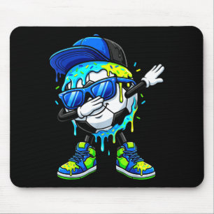 Tapis De Souris Garçon de sports de crèmes glacées de football gou