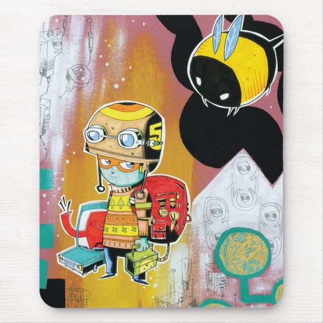 Tapis De Souris Garçon Mousepad de casque (Devant)