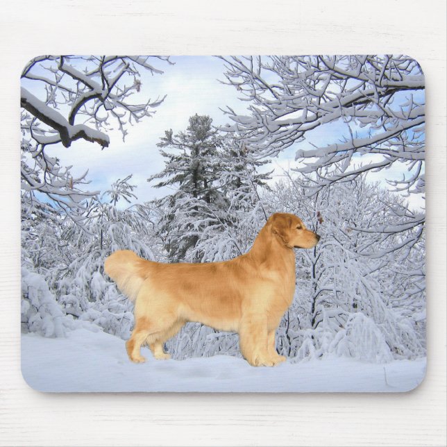 Tapis De Souris Garçon Mousepad de Danny de golden retriever (Devant)