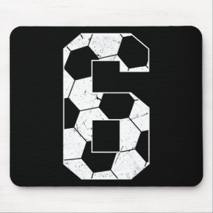 Tapis De Souris Garçons 6e Anniversaire Enfant Footballeur Footbyl
