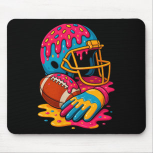 Tapis De Souris Garçons de dégoulinade de football Glace de footba