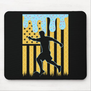 Tapis De Souris Garçons de dégoulinage de foot Dégoulinant de glac