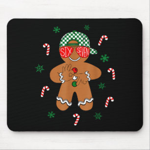 Tapis De Souris Garçons Hommes Noël 6 7 Pain d'épice Drôle Mème Si