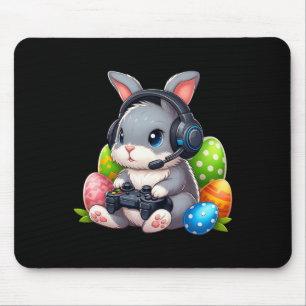 Tapis De Souris Garçons Joyeux Jour de Pâques Jeu Vidéo Oeuf Bunny
