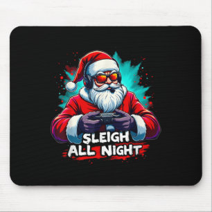 Tapis De Souris Garçons Sleigh Toute la nuit Vidéo Jeu Noël Noël N