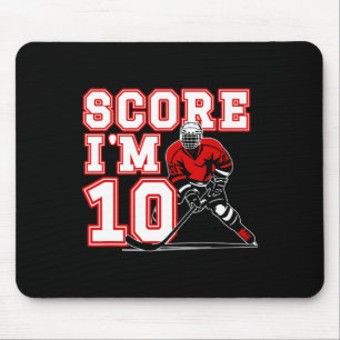Tapis De Souris Garde de but de hockey sur glace pour garçon de 10