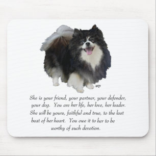 Tapis De Souris Garde de Pomeranian Femelle