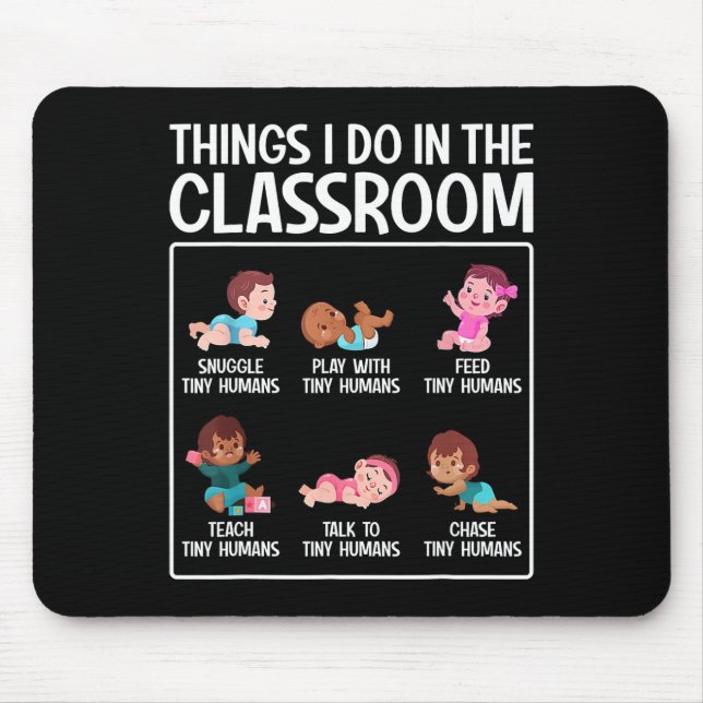 Tapis De Souris Garde d'enfants École maternelle Enseignant pour n (Devant)