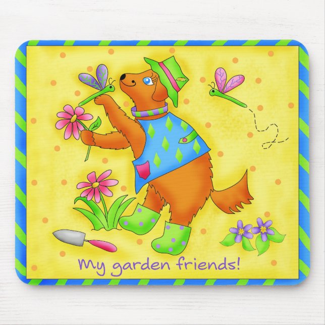Tapis De Souris Garden Friends Mousepad (Devant)
