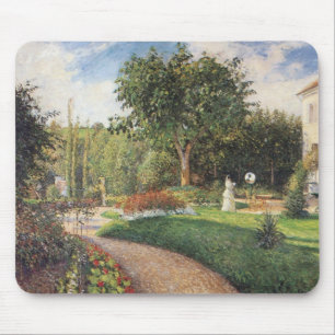 Tapis De Souris Garden of Les Mathurins at Pontoise by Pissarro