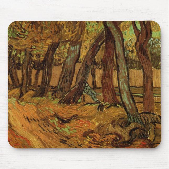 Tapis De Souris Garden St Paul Hospital Figure de Vincent van Gogh (Devant)