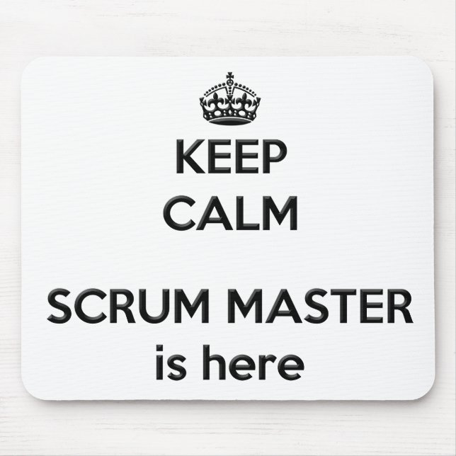 Tapis De Souris Garder calme Scrum Master Mousepad (Devant)