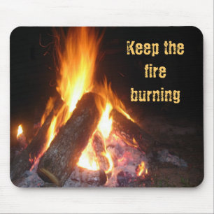 Tapis De Souris Gardez le Burning du feu