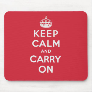 Tapis De Souris Gardez le calme et continuez