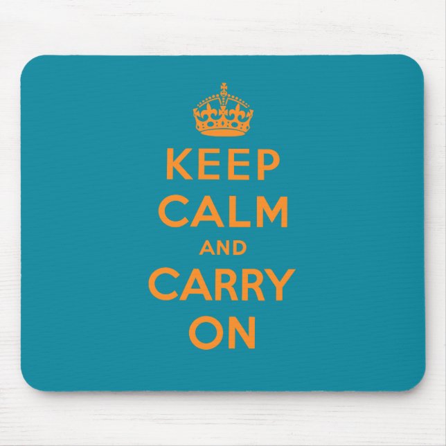 Tapis De Souris Gardez le calme et continuez (Devant)