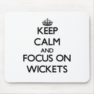 Tapis De Souris Gardez le calme et le foyer sur des guichets