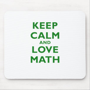 Tapis De Souris Gardez le calme et les maths d'amour