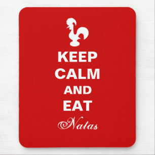 Tapis De Souris Gardez le calme et mangez des Natas Mousepad.