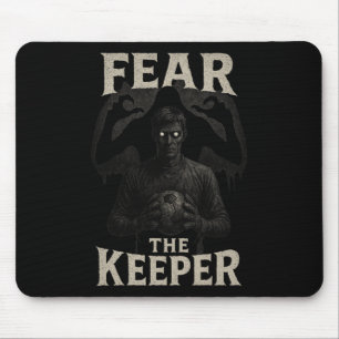 Tapis De Souris Gardien de but de football effrayant Horreur Peur