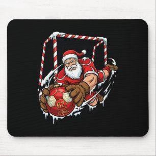 Tapis De Souris Gardien de but de Noël 67 Soccer Byll Noël Drôle d