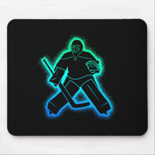 Tapis De Souris Gardien de but joueur de hockey hommes garçons hoc