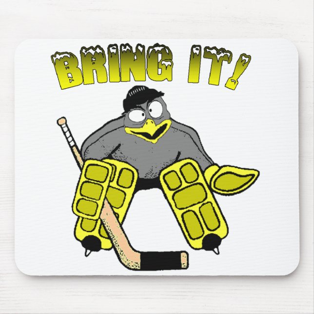 Tapis De Souris Gardien de but Mousepad de pingouin (Devant)