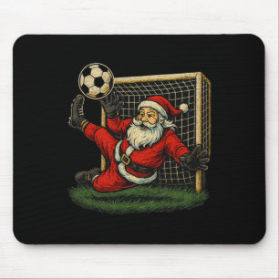 Tapis De Souris Gardien de football Père Noël Noël Sports Garçons