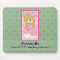 Gardien pour bébé rose personnalisé