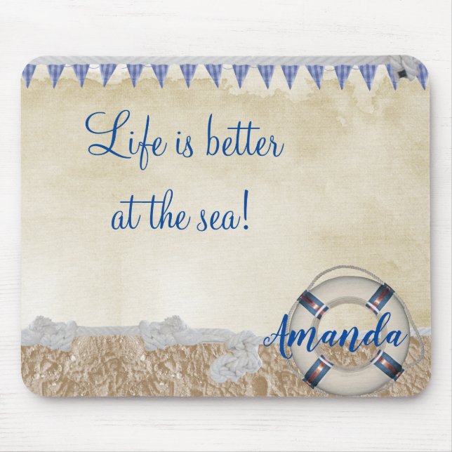 Tapis De Souris Gareautrain sur le sable (Devant)