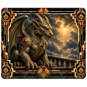 Tapis De Souris Gargouille, Art Déco Mythique