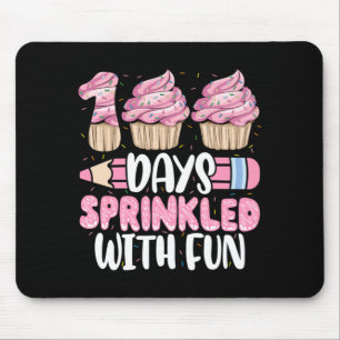 Tapis De Souris Gâteau Cupcake 100 Jours Parsemés De Fun 100ème Jo