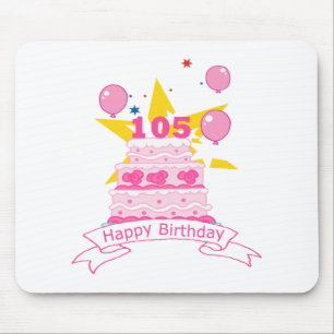 Tapis De Souris Gâteau d'anniversaire 105 ans