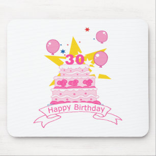 Tapis De Souris Gâteau d'anniversaire de 30 ans