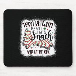 Tapis De Souris Gâteau De Noël Déchiré Entre Le Lookin Comme Un Sn