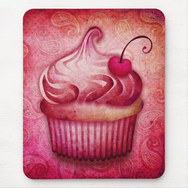 Tapis De Souris gâteau rose paisley (Devant)