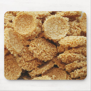 Tapis De Souris Gâteaux de riz soufflé ~ Sucres asiatiques Dessert