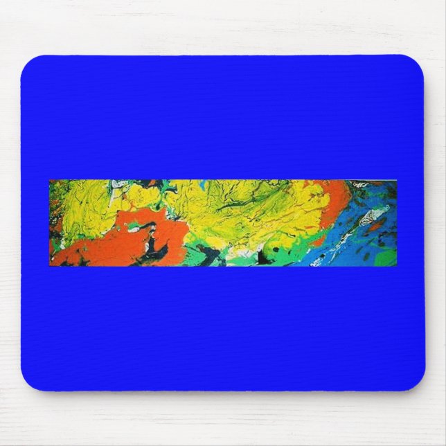 Tapis De Souris Gator orange avec un afro jaune (Devant)
