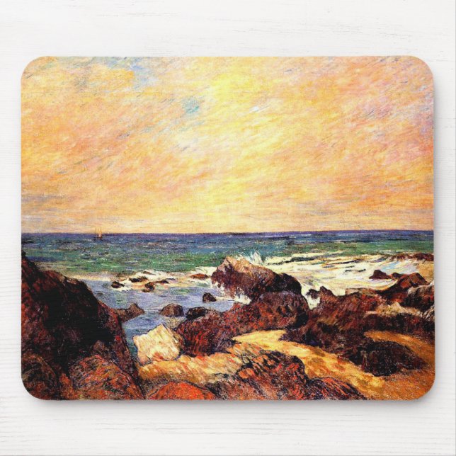 Tapis De Souris Gauguin - Rochers et Mer, (Devant)
